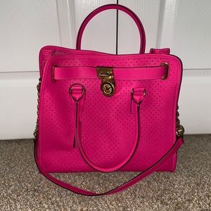 Michael Kors hot pink tote